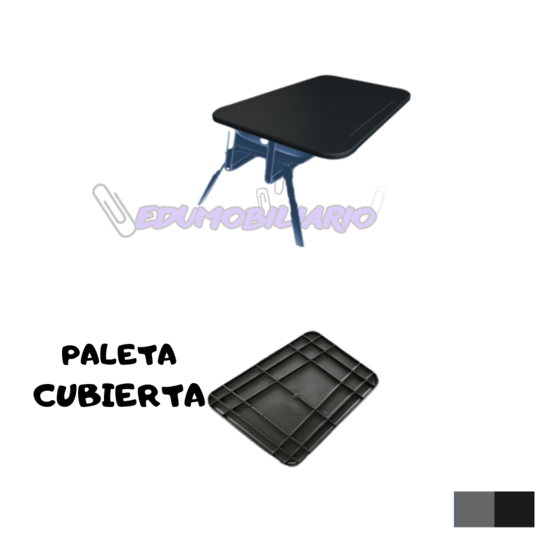 Mesa Trapezoidal Binaria Metálica Con Cubierta De Polipropileno | Argos